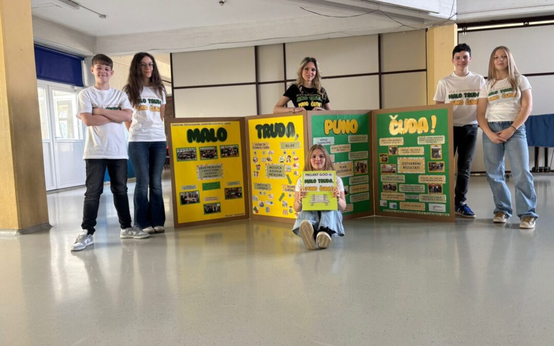 PROJEKT “MALO TRUDA, PUNO ČUDA” PREDLOŽEN ZA DRŽAVNU SMOTRU PROJEKATA IZ GRAĐANSKOG ODGOJA I OBRAZOVANJA